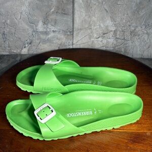 Birkenstock Madrid EVA Women’s Size 8 Neon Green Slides